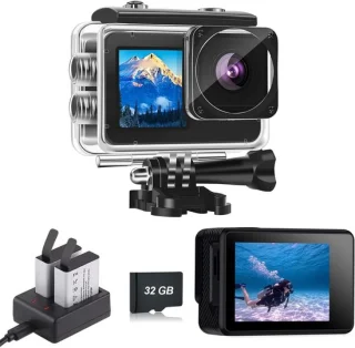 SnelShoppen Dual Screen Action Camera 1080p