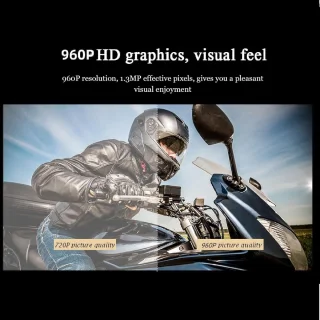 SnelShoppen fiets-motorhelmcamera HD 960p mini-sportcamera met handgreepbeugel