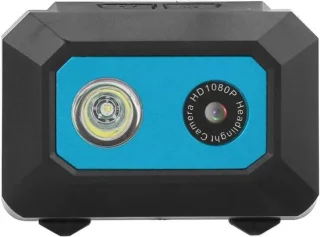 SnelShoppen head camera voor fietsen - zwart blauw