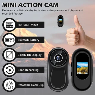 SnelShoppen mini actiecamera voor fiets en motor