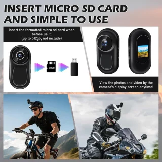 SnelShoppen mini actiecamera voor fiets en motor