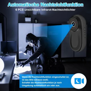 SnelShoppen mini actiecamera voor motorhelm - zwart