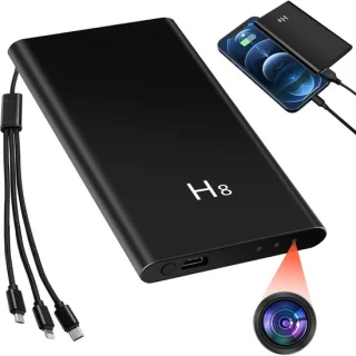 SnelShoppen mini-camera powerbank