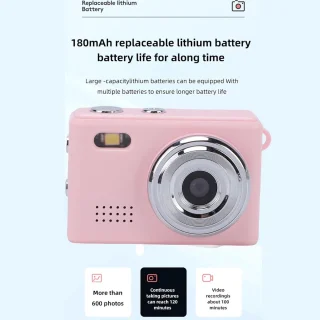 SnelShoppen mini sleutelhanger camera videorecorder 1080p hd – pink