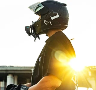 SnelShoppen motorhelm kinmontageclip voor actiecamera's
