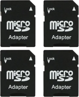 SnelShoppen - Pack van 4 micro SD kaart adapters