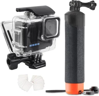 SnelShoppen Waterproof onderwater case en drijvende handgreep voor 4K actiecamera - duikset voor Hero 4K