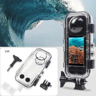 SnelShoppen - X5 Universele Stealth Duikbehuizing Pro voor 360° Action Camera's - 60m IPX8 Waterdicht, Schokbestendig, Ideaal voor Duiken, Skiën en Pa