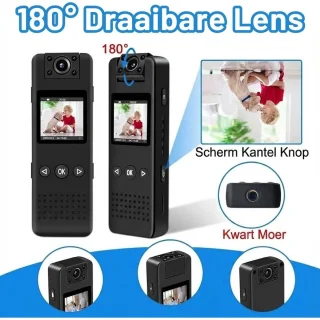 Wat vinden we goed aan de SNJY® Bodycam - Body Camera - Zwart