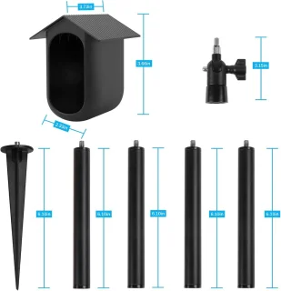 Spike-paalmontage met beschermhoes voor Arlo Essential 2 XL 2K camera - ShopVlot