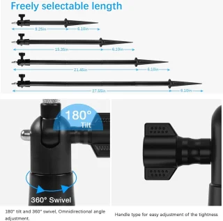 Spike-paalmontage met beschermhoes voor Arlo Essential 2 XL 2K camera - ShopVlot