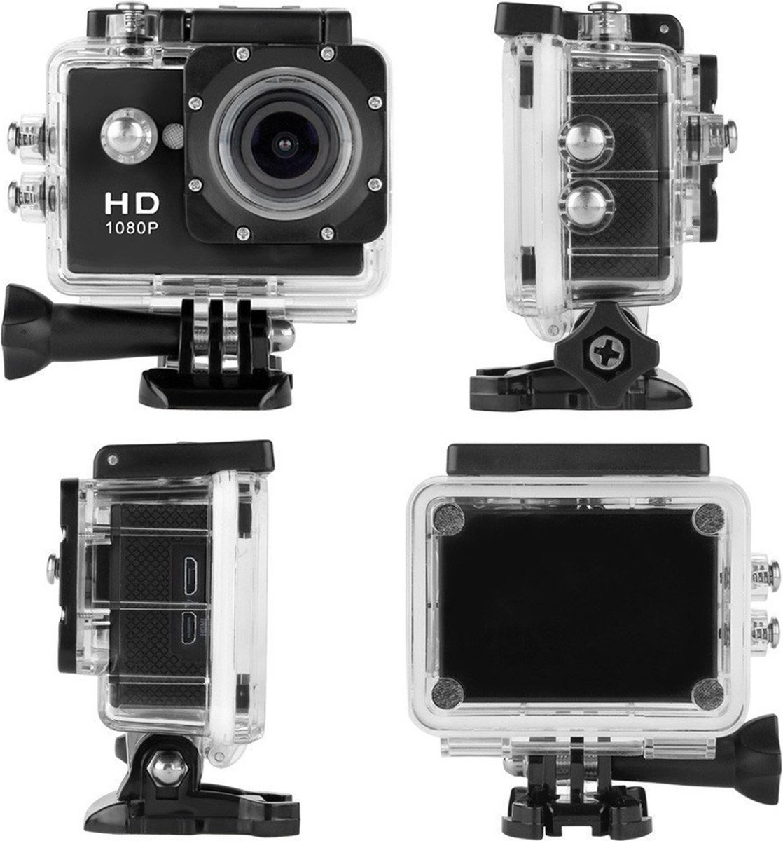 Sportcamera Full HD 1080p Met Accessoires