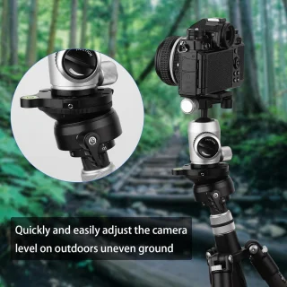 Statiefplaat 360 graden rotatie en +15° kanteling voor dslr en camcorders - ShopVlot