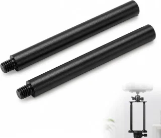 Statiefverlenging 1/4 inch 100 mm aluminium carbon - ShopVlot