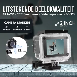 Strex Action Camera 4K 16MP
