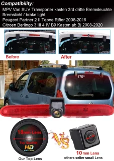 Super HD achteruitrijcamera set met 4.3 inch lcd-monitor voor ShopVlot