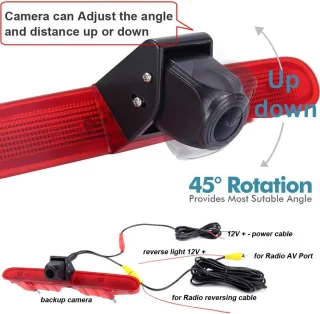 Super HD achteruitrijcamera set met 4.3 inch lcd-monitor voor ShopVlot