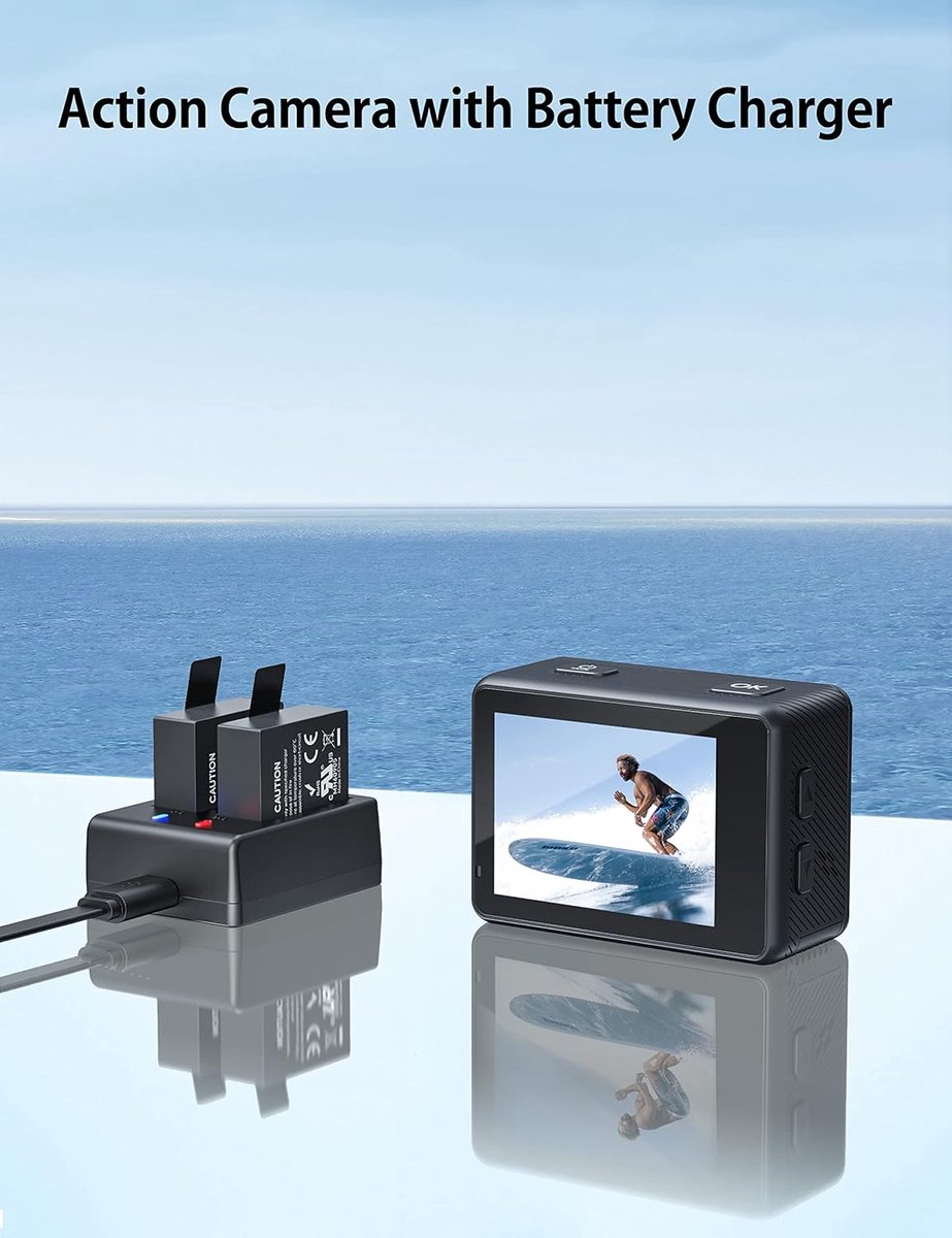 Surfola SF530Pro 4K Action Cam Dual Screen
