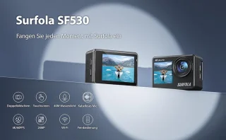 Surfola SF530Pro 4K Action Cam Dual Screen