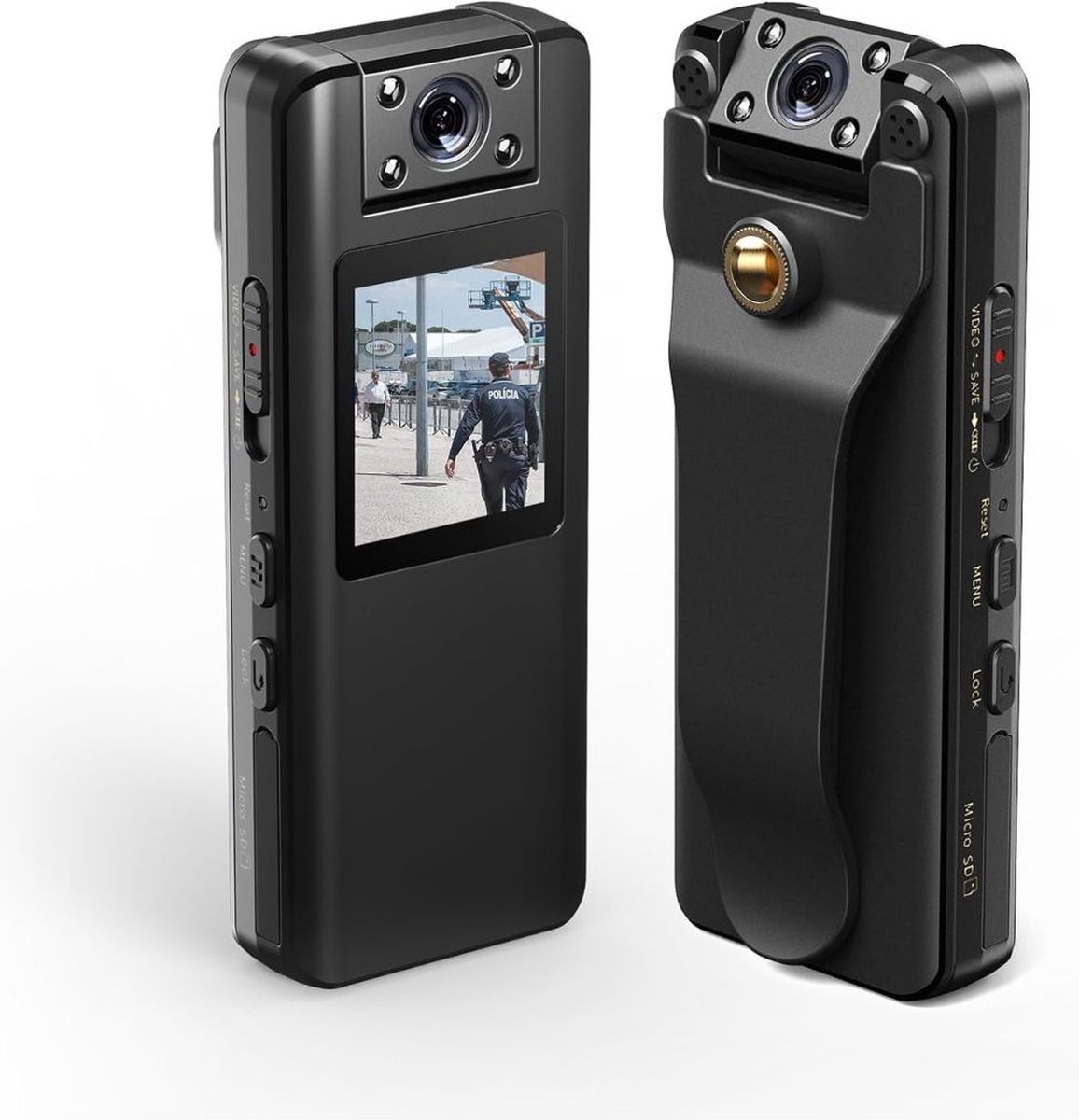Thuys Bodycam Action Cam HD 1080P Zwart