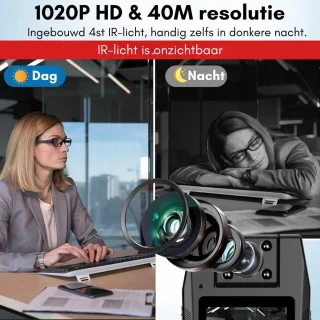 Thuys Bodycam Action Cam HD 1080P Zwart