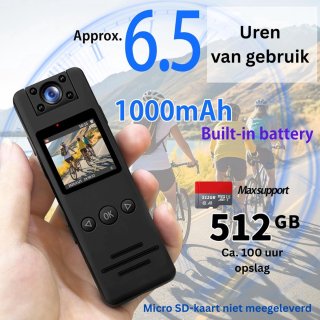 Wat vinden we goed aan de Thuys Bodycam Actioncam