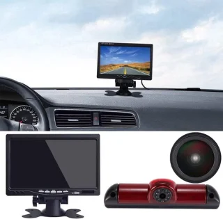 Transporter van brake light rear view camera + 7 inch lcd display - shopvlot