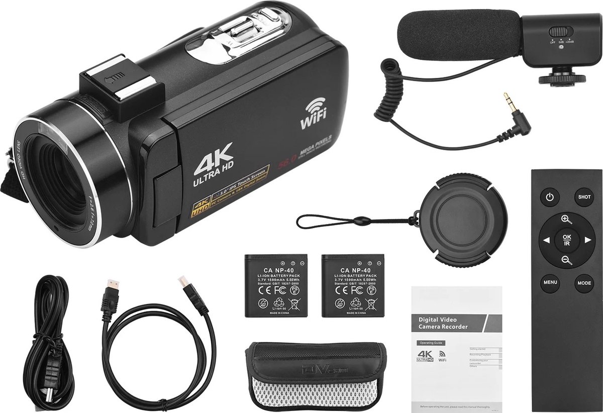 Tumex 4K Ultra HD Camcorder 56MP