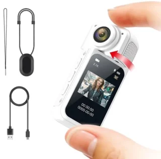 Ulisem actiecamera mini duimcamera wit
