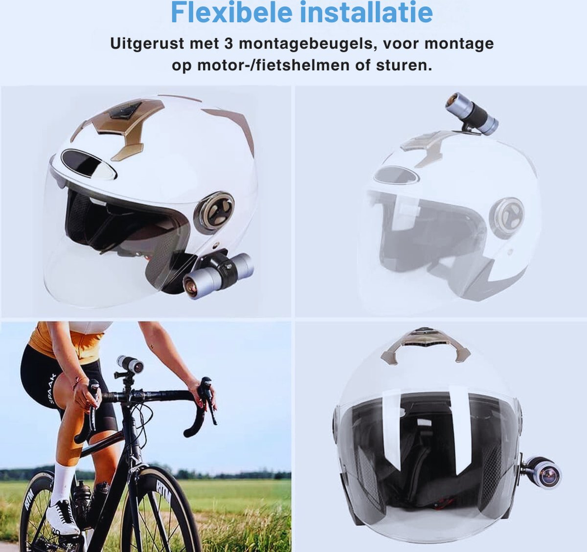 Ultieme 4K Actiecamera voor Fiets & Motor