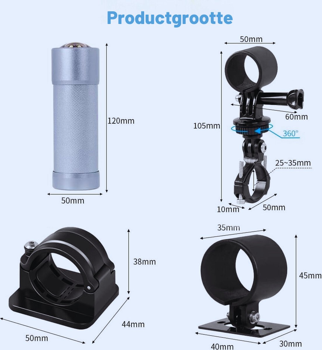 Ultieme 4K Actiecamera voor Fiets & Motor
