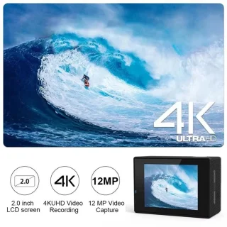 Ultra HD 4K Action Camera – Zwart