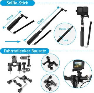 Universele Action Camera Accessoirekit voor GoPro Hero 9/10/11/12