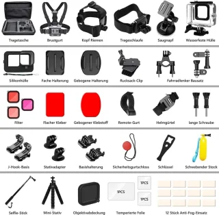 Universele Action Camera Accessoirekit voor GoPro Hero 9/10/11/12