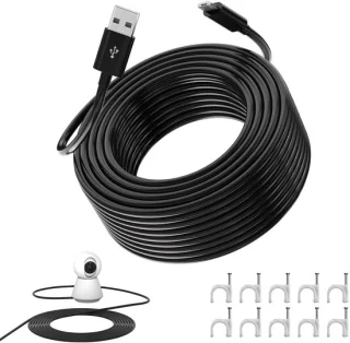 Vemera Micro USB-kabel 10 m zwart