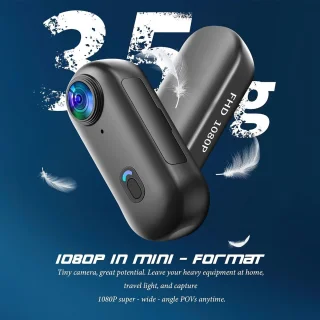 Verborgen camera - zwart - mini formaat - 1080p actiecamera