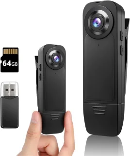 VH Supplies® Bodycam - Lichaamscamera - Zwart