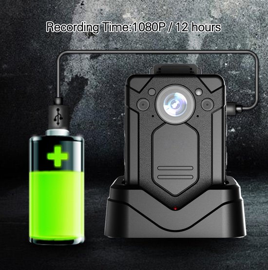 Viatel Bodycam HD Network Camera met Dock Charger