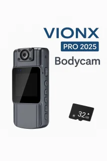 VIONX Pro Bodycam 4K - Draagbare Bodycamera