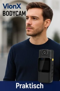 VIONX Pro Bodycam 4K - Draagbare Bodycamera