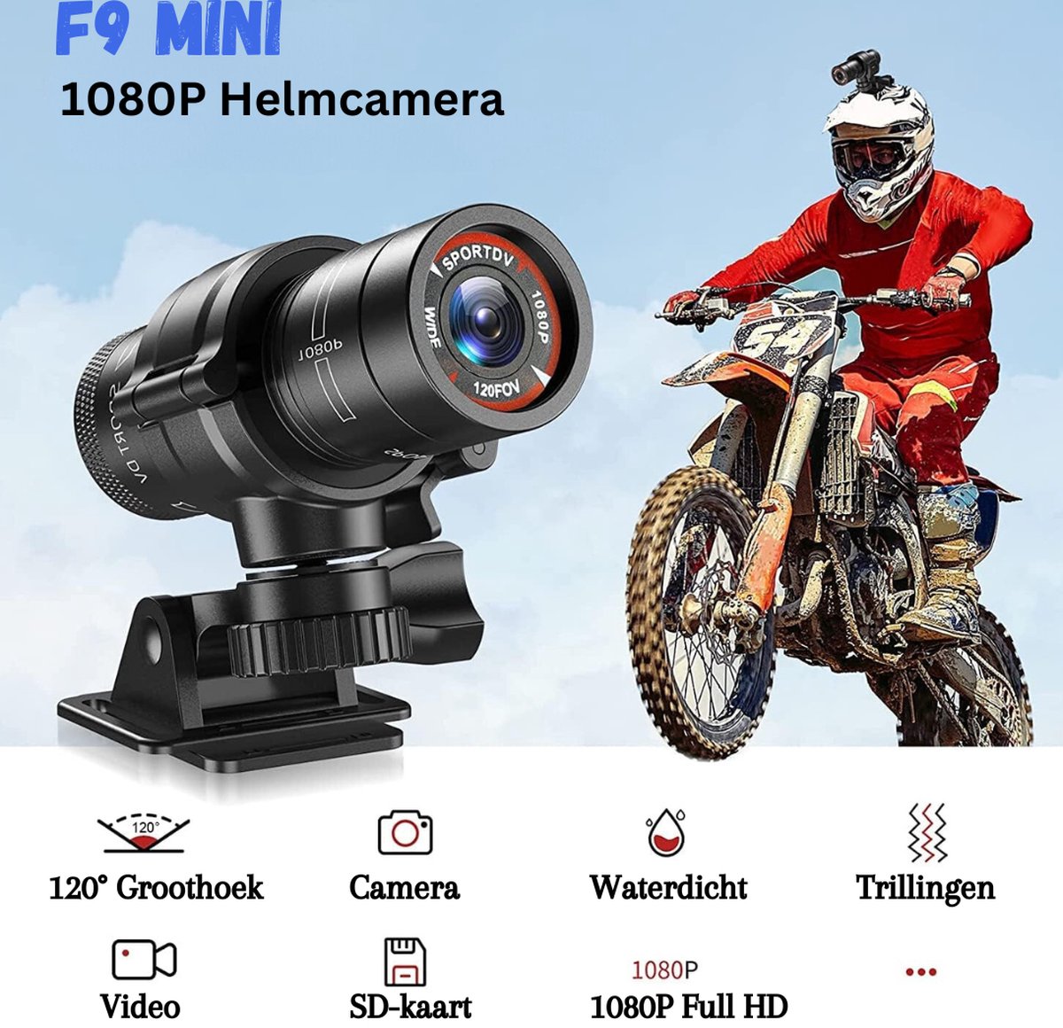 Visie 360 Pro Action Cam 1080P 8MP
