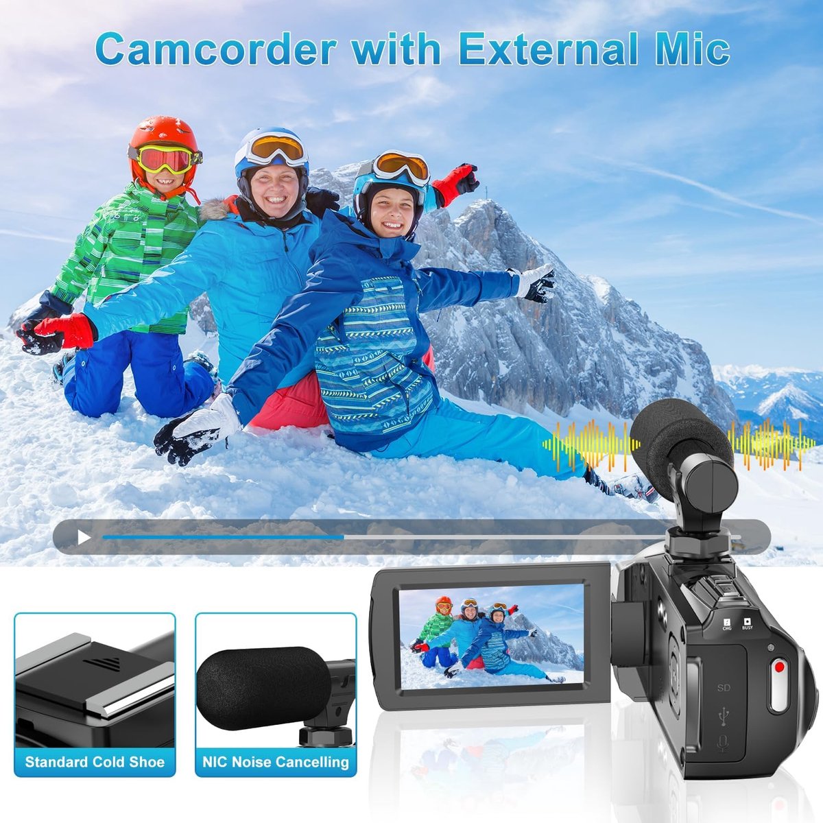 Vlogcamera Beginnersmodel met Scherm