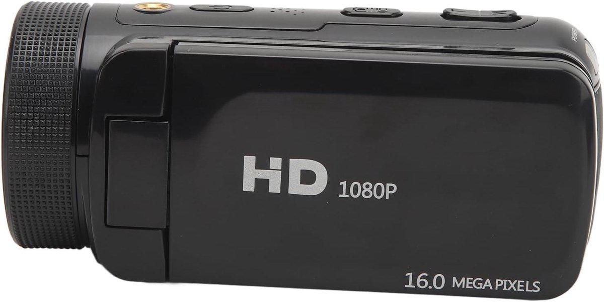 Vlogcamera HD 1080P met Microfoon en Groothoeklens