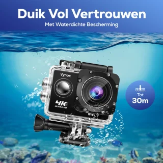 Vynox Action Camera 4K - Actiecamera