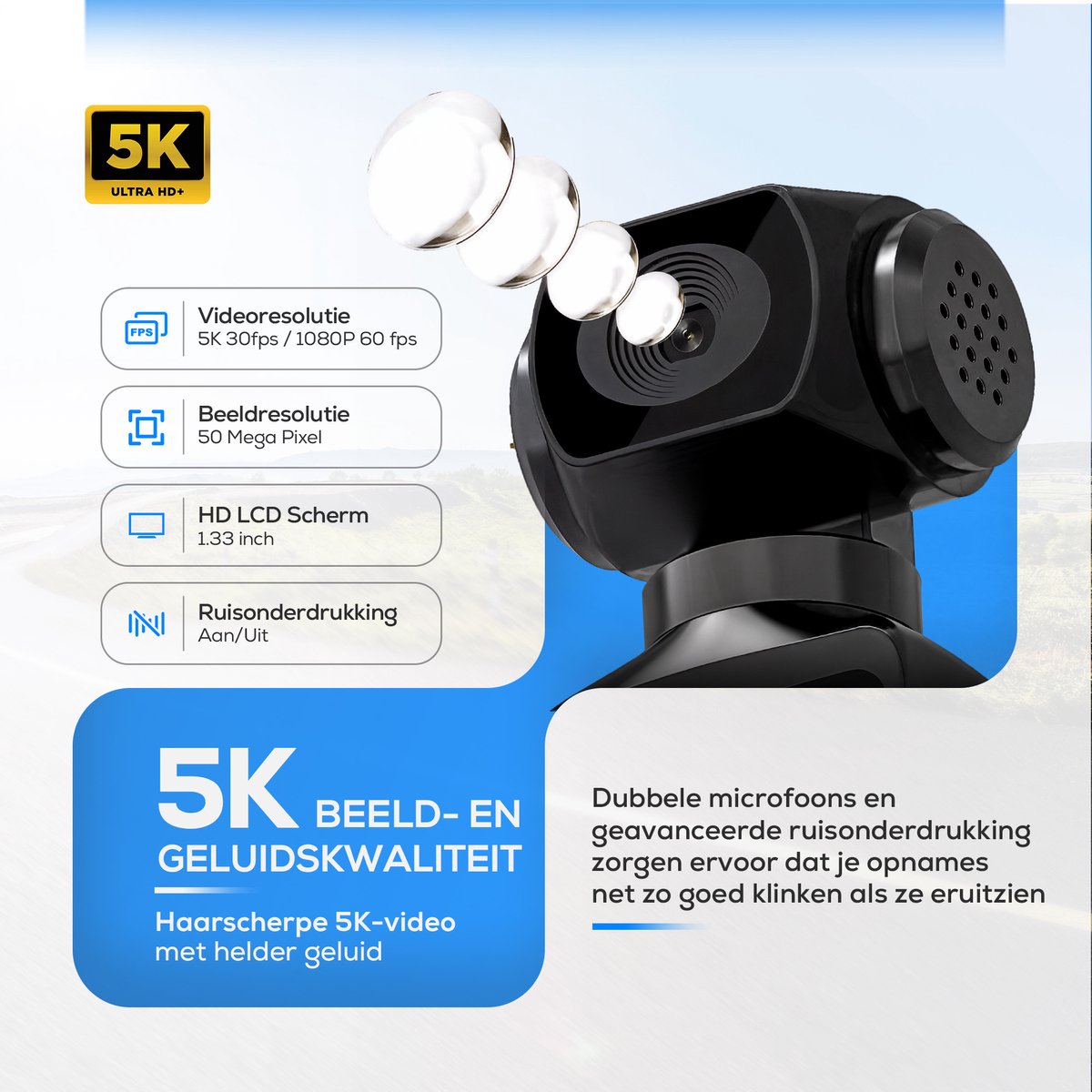 Vynox Pocket Camera 5K Action Camera