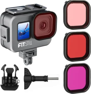Waterdichte behuizing voor GoPro Hero 13/12/11/10/9 - aluminium