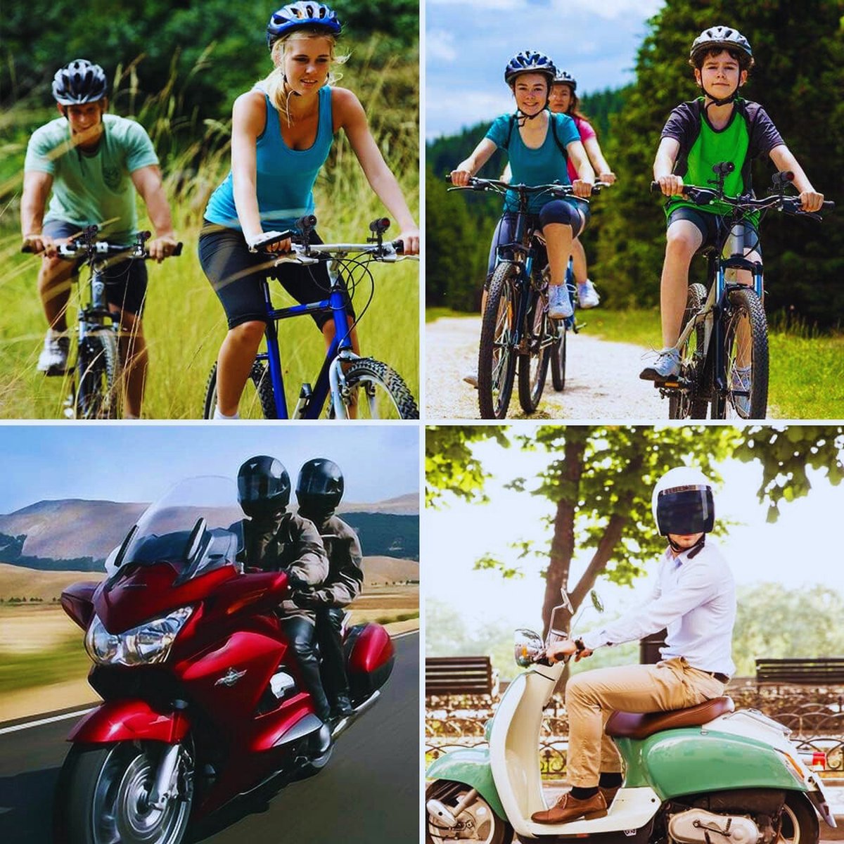 Waterdichte HD Actiecamera 170° Fisheye Nachtzicht Voor Fiets & Motorfiets