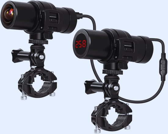 Waterdichte HD Actiecamera 170° Fisheye Nachtzicht Voor Fiets & Motorfiets