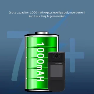 White-Label® Bodycam Actioncam Zwart