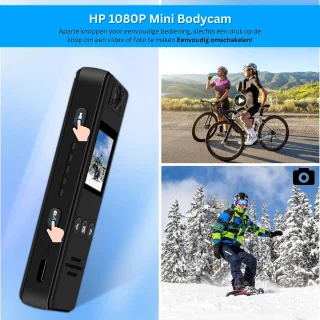 White-Label® Bodycam Actioncam Zwart